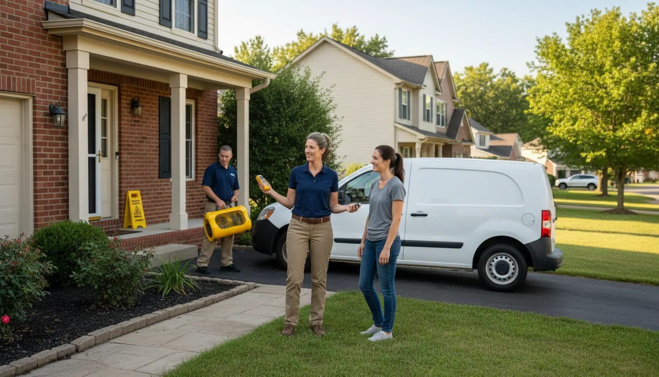 Residential water damage restoration in Avondale, PA